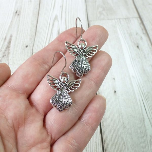 Angel Earrings (Silver)