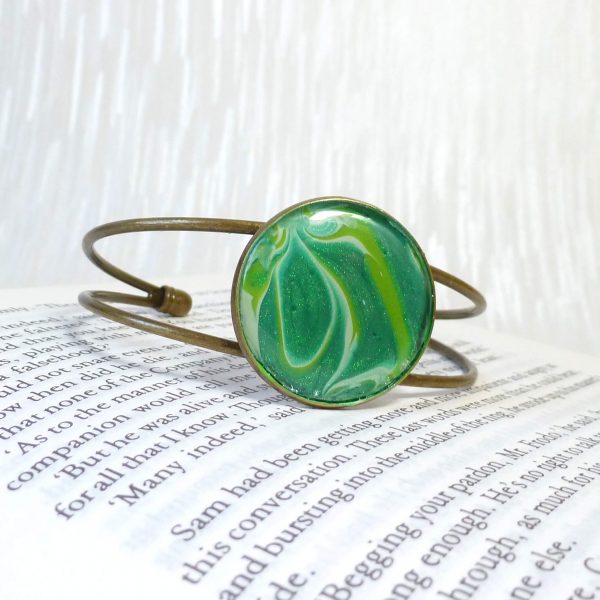 Green Swirls Bracelet 2