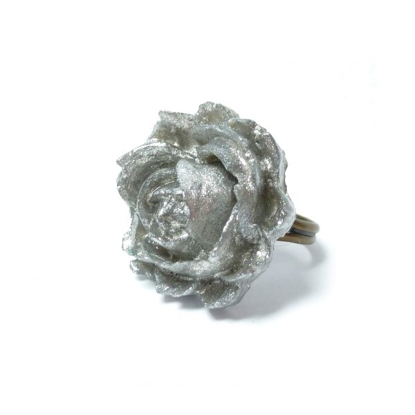 Silver Rose Ring 1