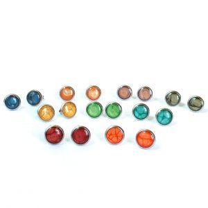 10mm Steel Studs all colours in set