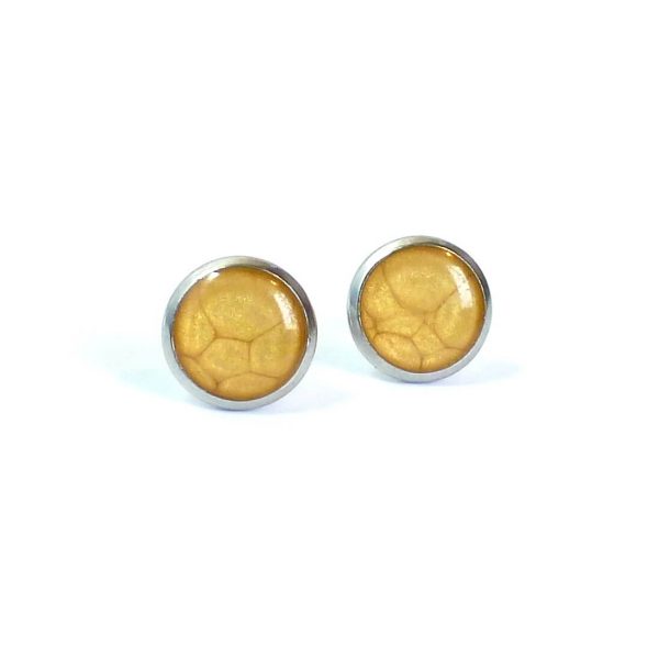 10mm Yellow Steel Studs on white