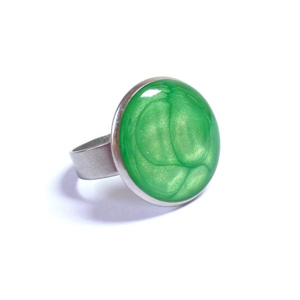 Emerald Green Bezel Ring 18mm img 1