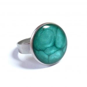 Turquoise Steel Ring 18mm img3