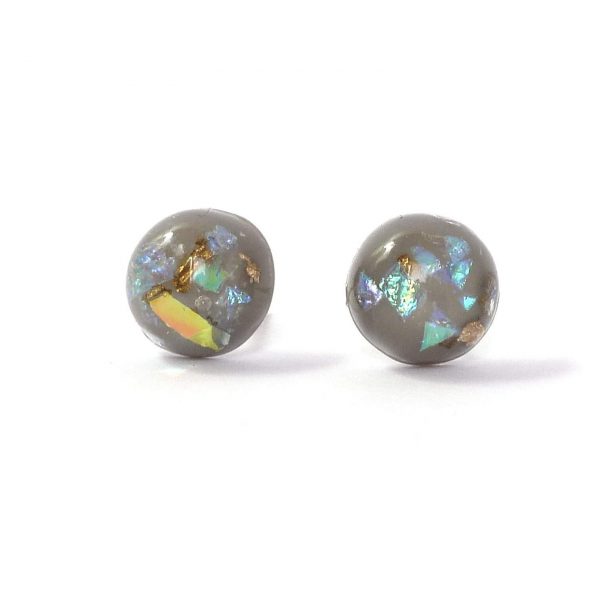 grey foil filled studs on white img2