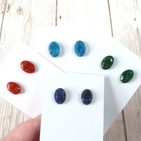 Oval Studs Primary Colours