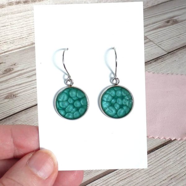 turquoise 18mm dangle on card